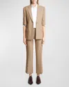 Victoria Beckham Virgin Wool Jacket In Tobacco