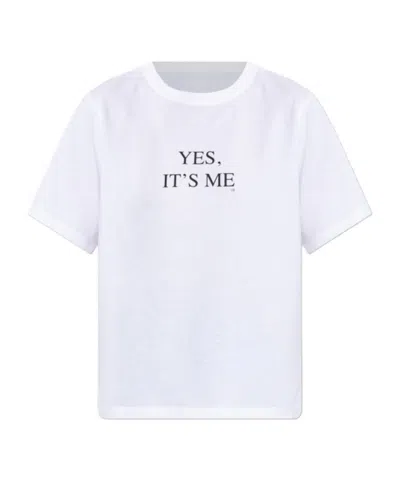 Victoria Beckham Short Sleeve T-shirt In White