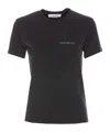 Shop Victoria Beckham Logo Printed Crewneck T-shirt In Black