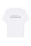 Victoria Beckham Fashion Stole My Smile White T-shirt In White