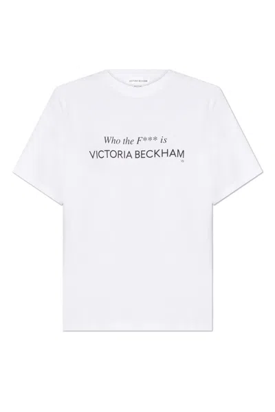 Victoria Beckham Fashion Stole My Smile White T-shirt