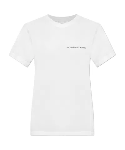 VICTORIA BECKHAM VICTORIA BECKHAM LOGO PRINTED CREWNECK T-SHIRT