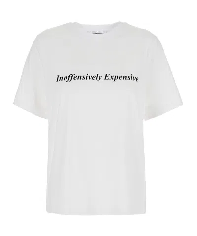 VICTORIA BECKHAM VICTORIA BECKHAM SLOGAN PRINTED CREWNECK T-SHIRT