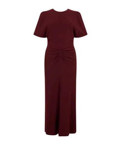 Victoria Beckham Short-sleeved Dress In Red