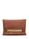 Victoria Beckham Chain Pouch Bag In Brown