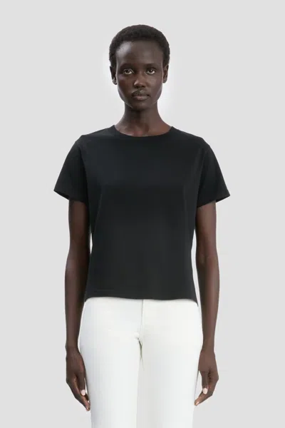 Victoria Beckham Shrunken Fit T-shirt In Black