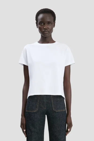 Victoria Beckham Shrunken Fit T-shirt In White
