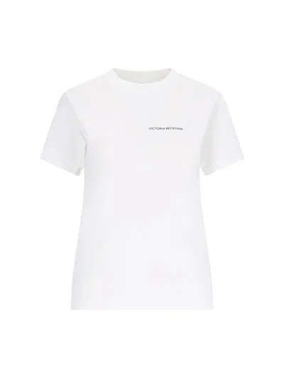 VICTORIA BECKHAM SHRUNKEN LOGO T-SHIRT