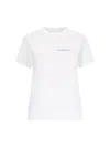Victoria Beckham Womens White Logo-print Regular-fit Organic-cotton Jersey T-shirt Xl In White