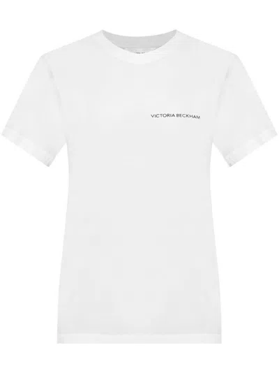 VICTORIA BECKHAM SHRUNKEN LOGO T-SHIRT