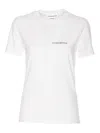 Victoria Beckham Womens White Logo-print Regular-fit Organic-cotton Jersey T-shirt Xl In White