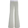 Victoria Beckham Side Panel Trouser In Ivory/black