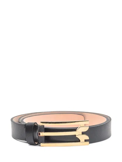 Victoria Beckham Signature Belt - Mini In Black