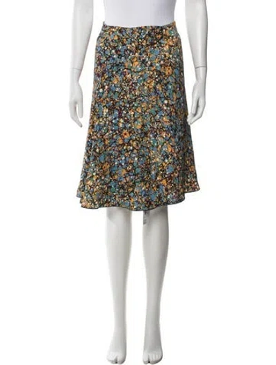 Pre-owned Victoria Beckham Silk Knee-length Skirt W/ Tags In White