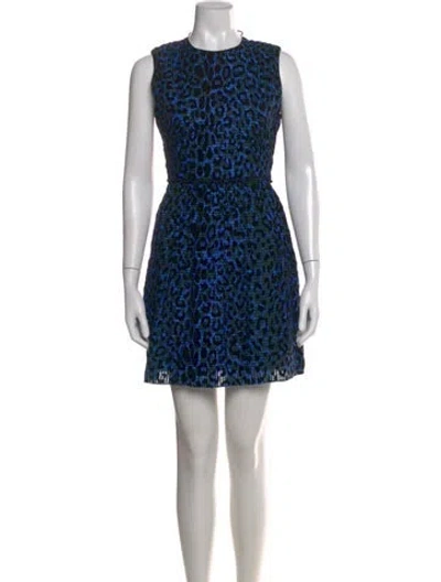 Pre-owned Victoria Beckham Silk Mini Dress In Black