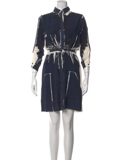Pre-owned Victoria Beckham Silk Mini Dress In Multi