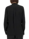 Victoria Beckham Silk Shirt In Black