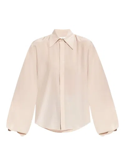 Victoria Beckham Silk Shirt In Pink