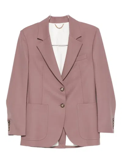 Victoria Beckham Single-breasted Blazer In Pink
