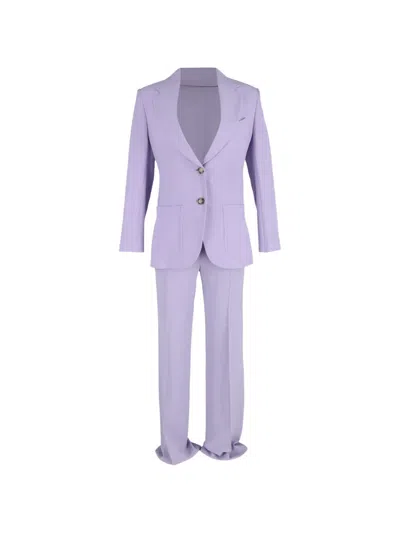Pre-owned Victoria Beckham Single-breasted Suit In Purple