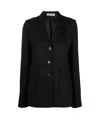 Victoria Beckham Single-breasted Tailored Blazer In Black