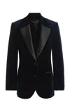 Victoria Beckham Single Breasted Tailored Jacket In Black