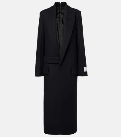VICTORIA BECKHAM SINGLE-BREASTED WOOL-BLEND COAT