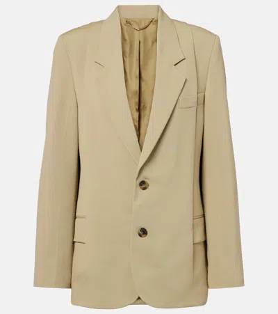 Victoria Beckham Single-breasted Blazer In Nude