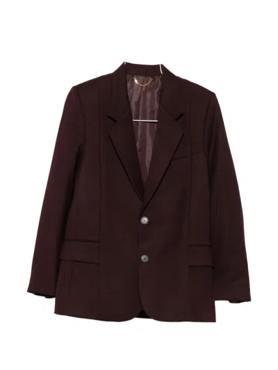 Victoria Beckham Single-breasted Notched-lapel Blazer In Brown