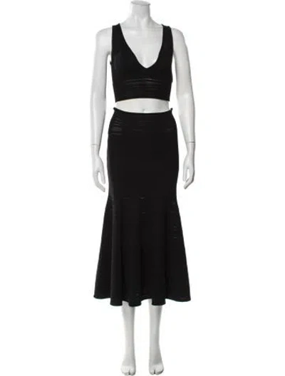 Pre-owned Victoria Beckham Skirt Set In Black