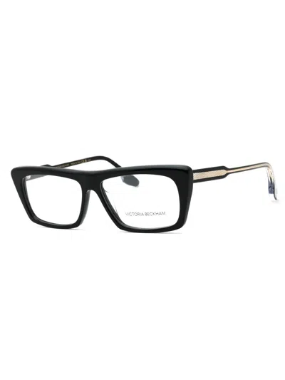 Victoria Beckham Sleek Rectangular Women's Eyeglasses In Transparent