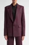 Victoria Beckham Hollywood Waist Tapered Leg Pants In Deep Mahogany