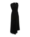 Victoria Beckham Draped Silk Midi Dress