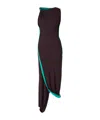 Victoria Beckham Cut-out Detailed Asymmetric Maxi Dress In Black
