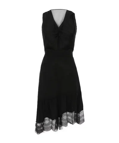 Victoria Beckham Sleeveless Dress In Black
