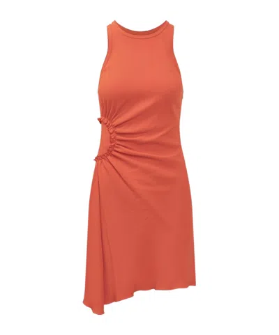 VICTORIA BECKHAM GATHERED MINI DRESS