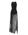 Victoria Beckham Cotton-blend Gathered Maxi Dress In Black