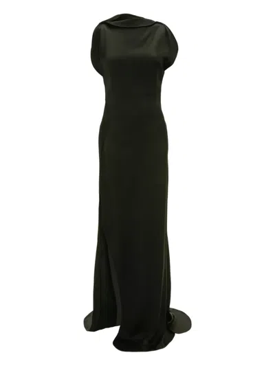 Victoria Beckham Sleeveless Maxi Dress In Green