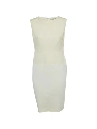 Pre-owned Victoria Beckham Sleeveless Mini Dress In Neutral
