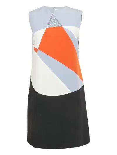 Pre-owned Victoria Beckham Sleeveless Shift Dress In Black