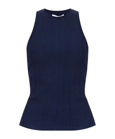 Victoria Beckham Sleeveless T-shirt In Blue