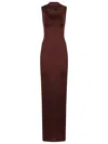 Victoria Beckham Womens Coco Twisted Sleeveless Stretch-woven Maxi Dress