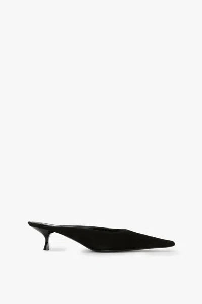 Victoria Beckham Sloan Mule In Black Suede
