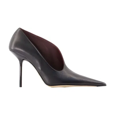 VICTORIA BECKHAM VICTORIA BECKHAM SLOAN SCULPTURAL 100 PUMPS -  - LEATHER - BLACK