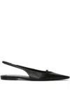 Victoria Beckham Sloan Slingback Pointed-toe Flats