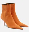 Victoria Beckham Sloan Suede Ankle Boots In Multi