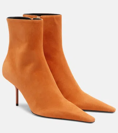 Victoria Beckham Sloan Suede Ankle Boots In Multi