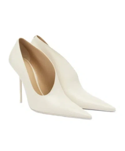 Victoria Beckham Sloane Leather Pumps In White