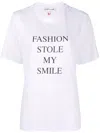 Victoria Beckham White T-shirt With Slogan Lettering On The Front