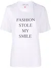 Victoria Beckham White T-shirt With Slogan Lettering On The Front